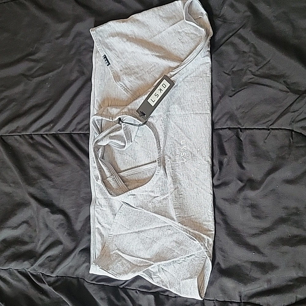 LSKD Icon Crossover Tank Top 2XL Gray